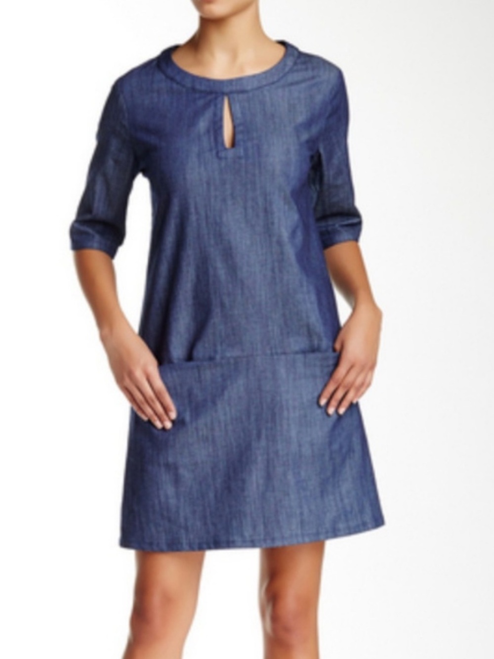 Harlowe & Graham Blue Denim Dress